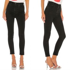 MOUSSY Vintage Filer Super High Rise Skinny Jeans Black